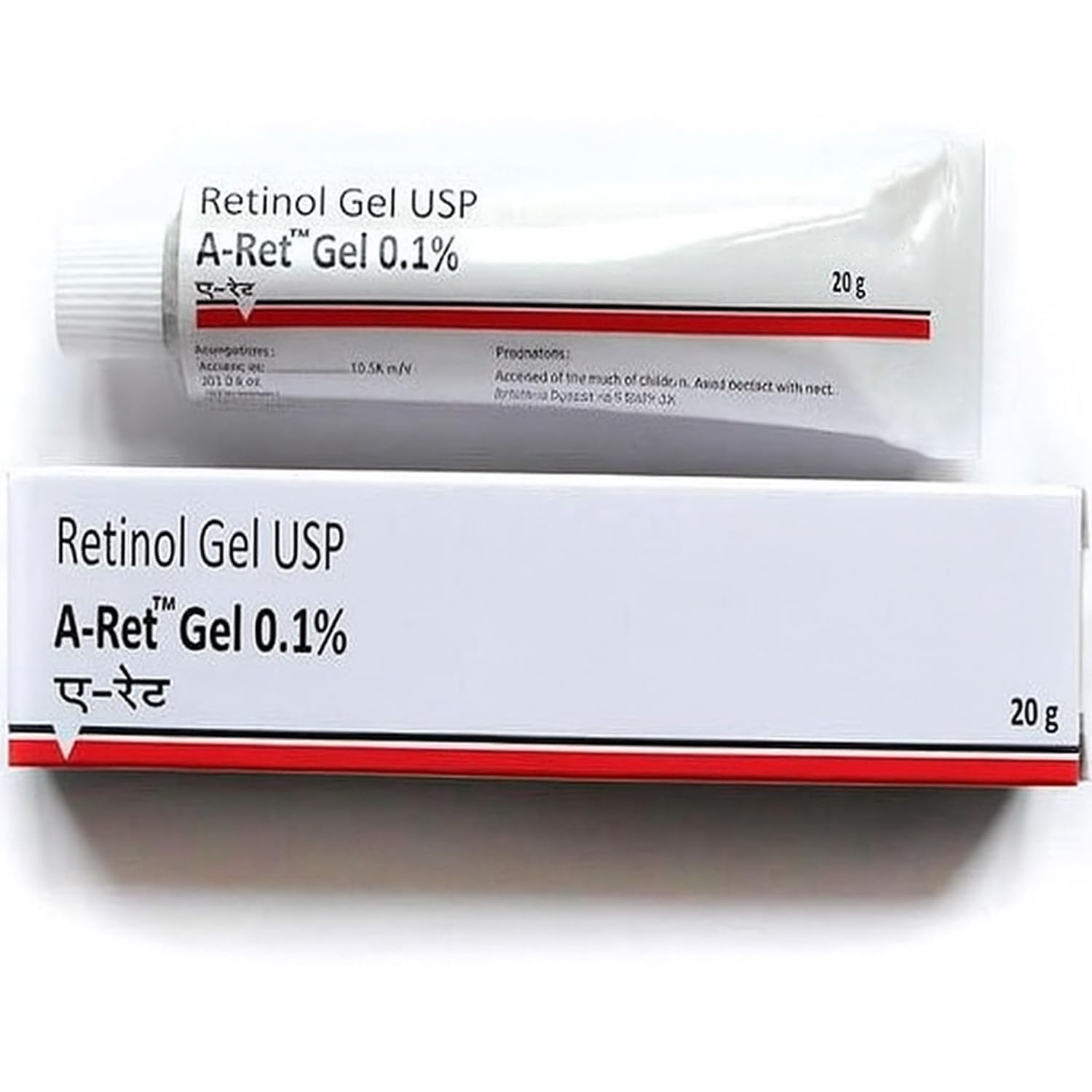 Retinol Gel 0.1 Vitamin A Repairs Fine Lines & Wrinkles, Scar Treatment, Age and Sun Spots, Anti-Aging Formula Gel 20 Grams