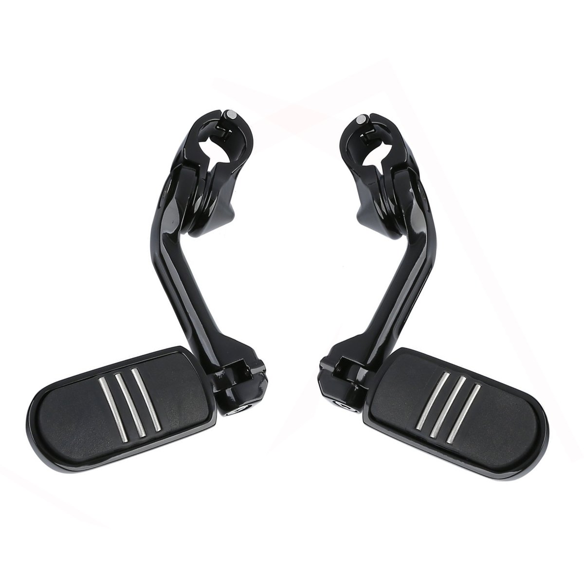 XFMT 1.25" 32mm Long Angled Engine Guard Foot Peg Universal Fit For Streamliner Style Harley Suzuki Yamaha Kawasaki