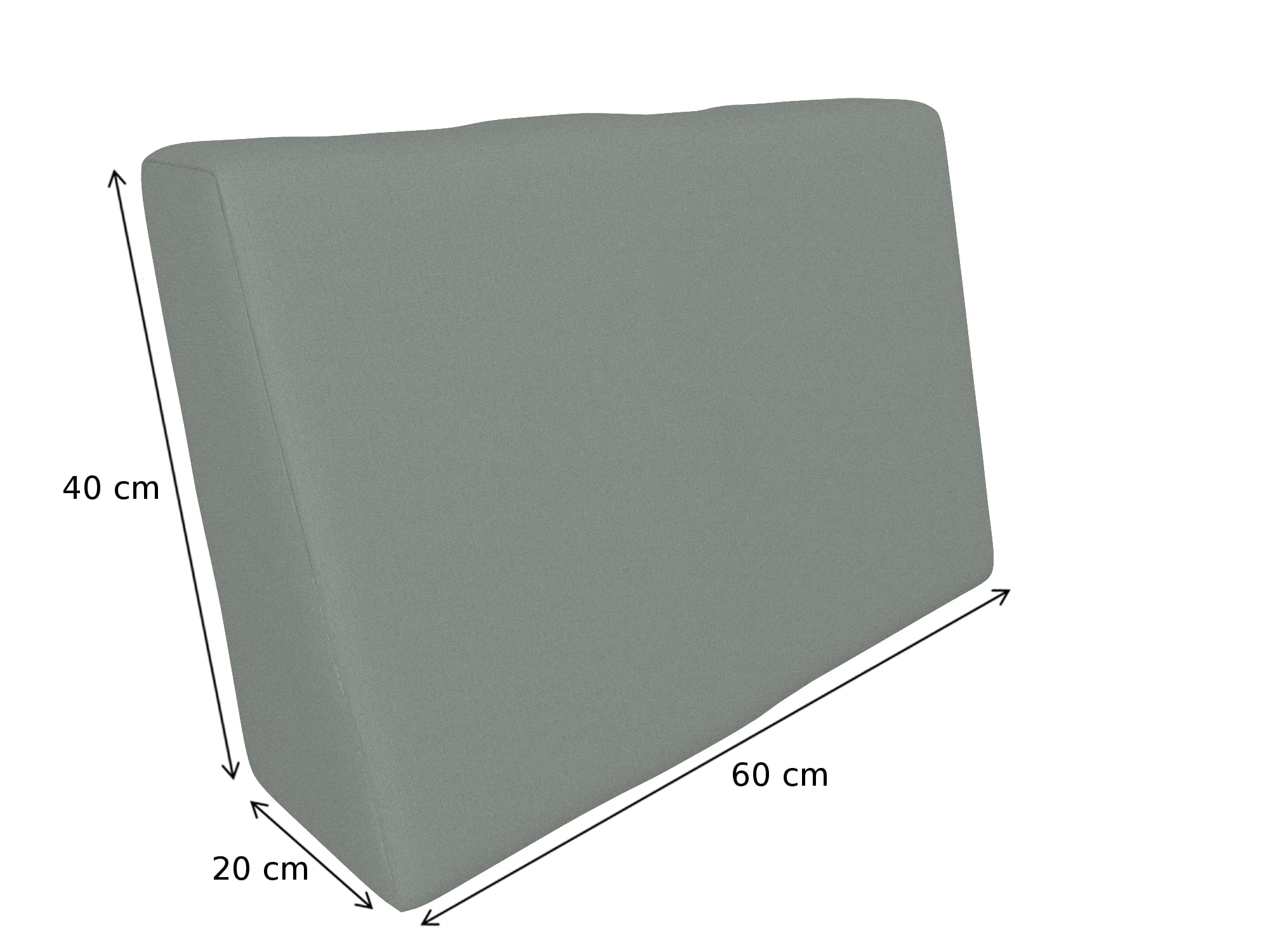 POKAR Euro Pallet Seating Set of 2: 1x seat cushion 120x80cm + 1x back cushion 120x40cm, cold foam, removable covers, Home Garden Furniture DIY, indoor outdoor pillow, without pallets, Beige — view 243