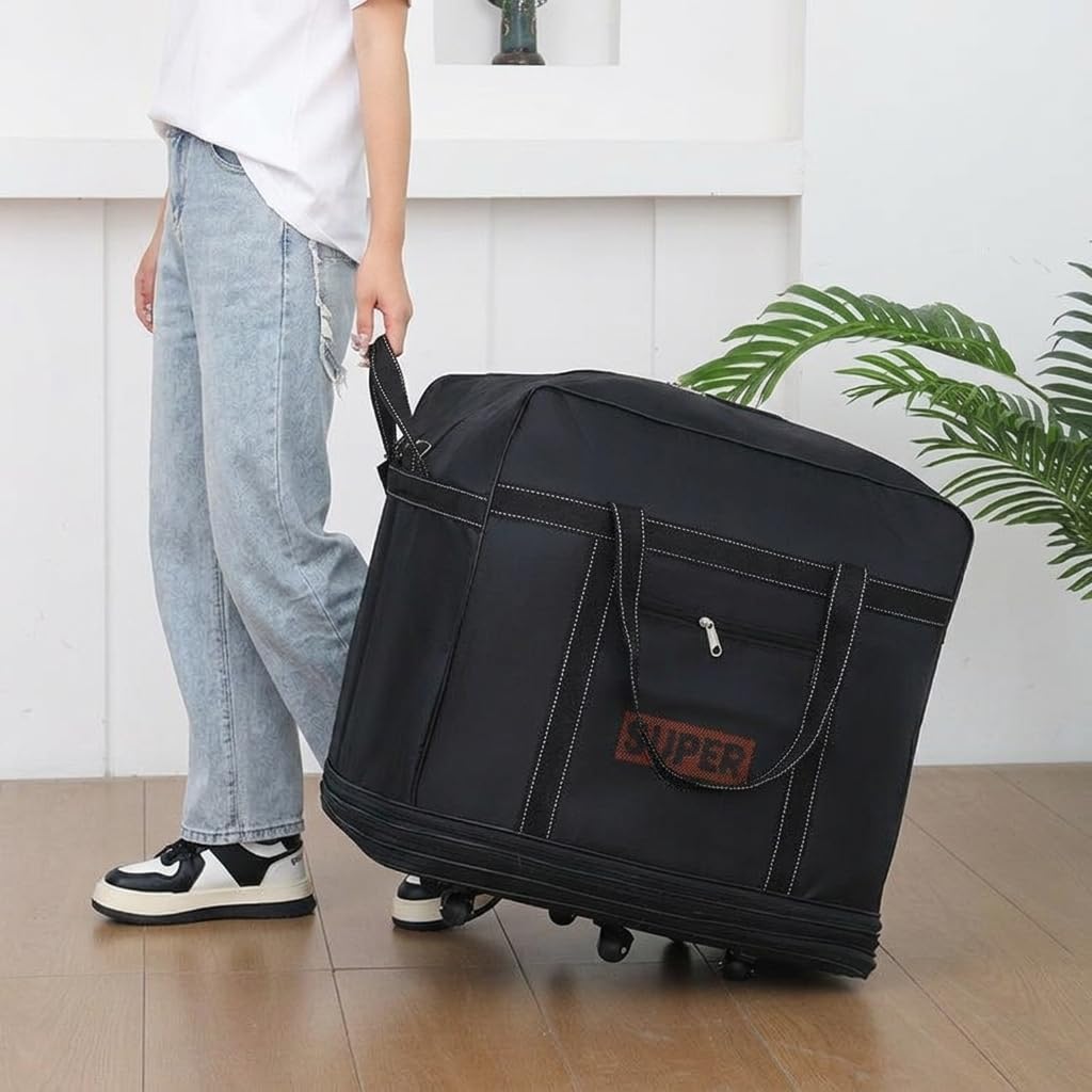 Bolsa Viaje con Ruedas Expandible Gran Capacidad, Ial como Equipaje Mano y Bolso Fin Semana para Hombres y Mujeres, Seis Ruedas, tamaño Extragrande