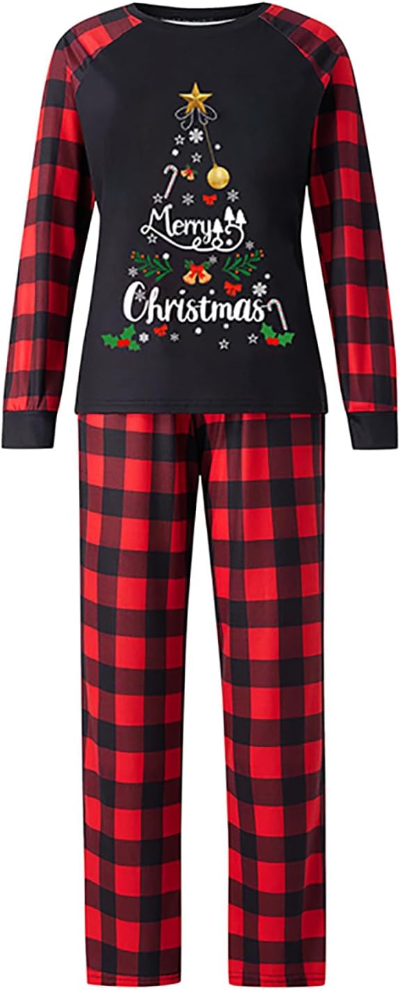 CIYCUIT Family Christmas Pajamas Matching Sets – Buffalo Plaid Holiday PJs for Men, Women, Kids, Baby & Dog - Image 3