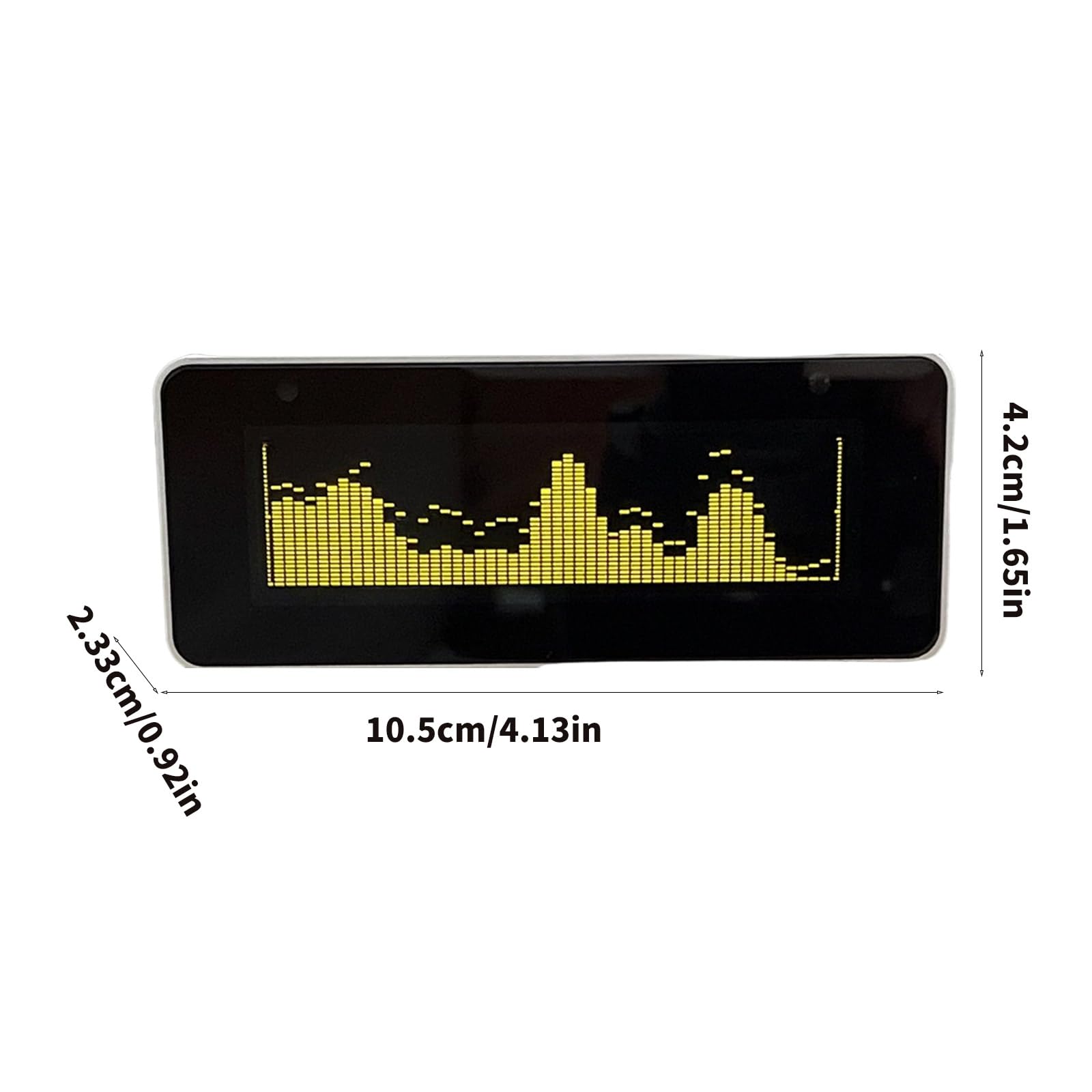 AK25664 Color Music Spectrum Clock Aluminiumgehäuse Mit Verbesserter Firmware Und Eingabeoption Remote Kontrolliertes Auditorisches Display