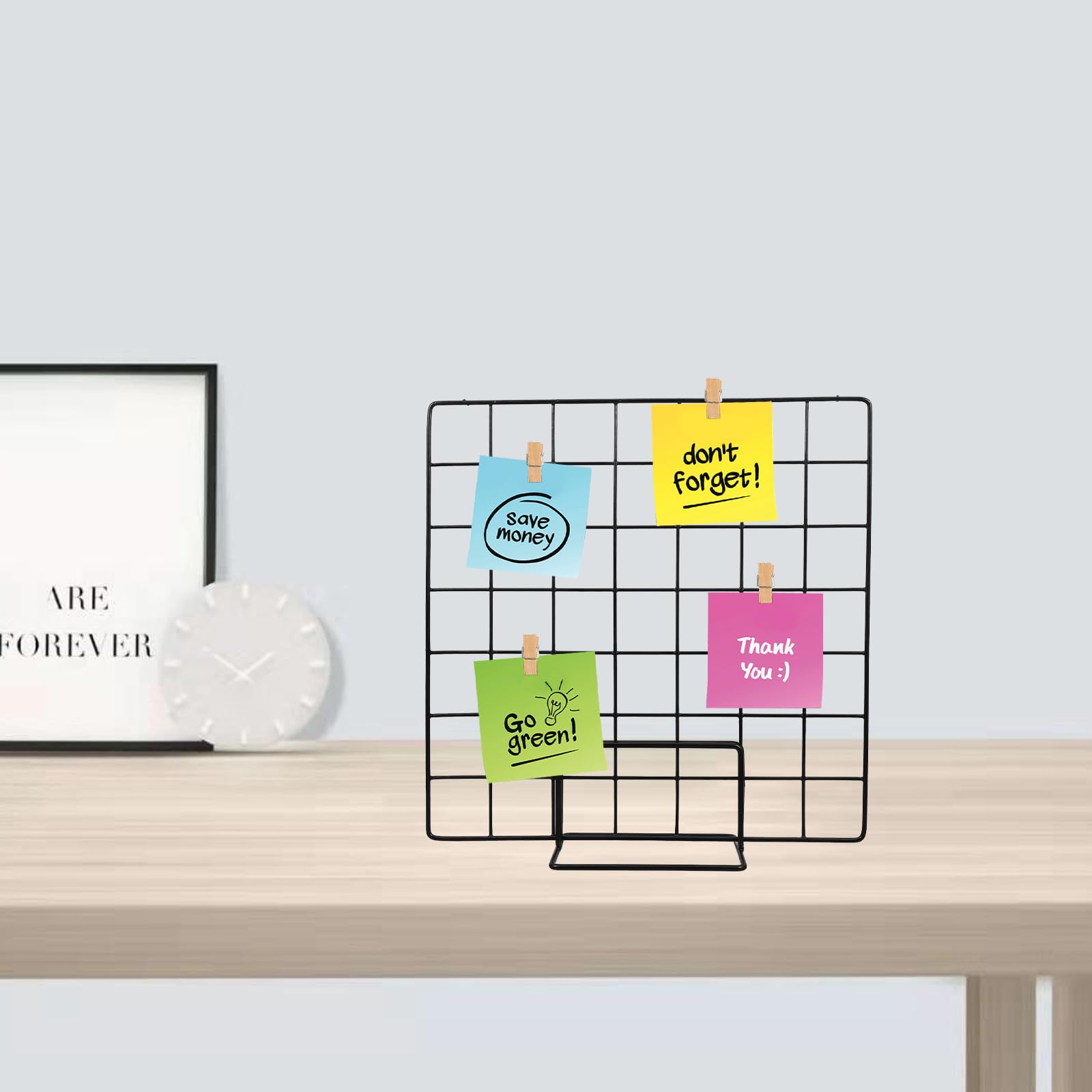NUOBESTY Pannello Espositivo a Ferro Nero, 5 Pezzi, Moderno e Leggero, Ampio Spazio per Decorazioni e Accessori, per Eventi e Mercatini