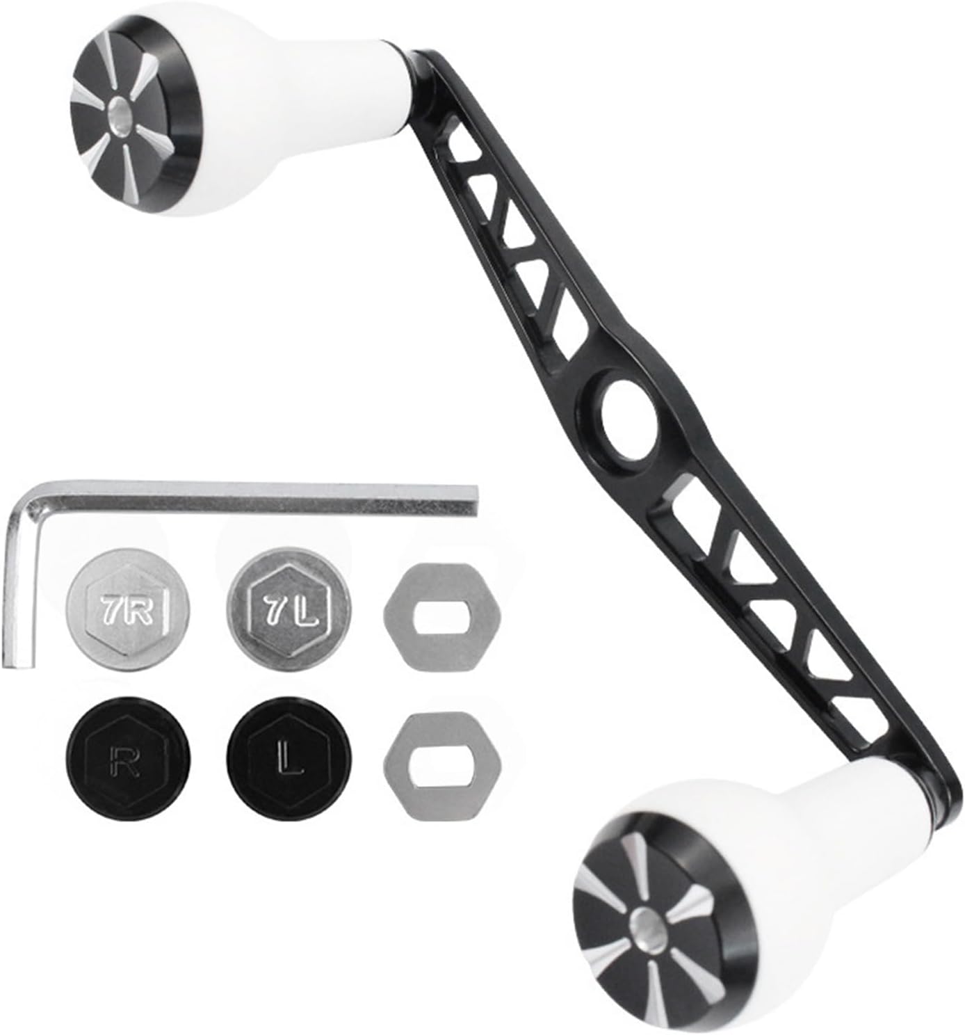 Fishings Reel Handle Baitcasting Fishings Reel Aluminum Alloys Power Knob Grip Replacement Assembly Part Fishing Grip for Better Handling