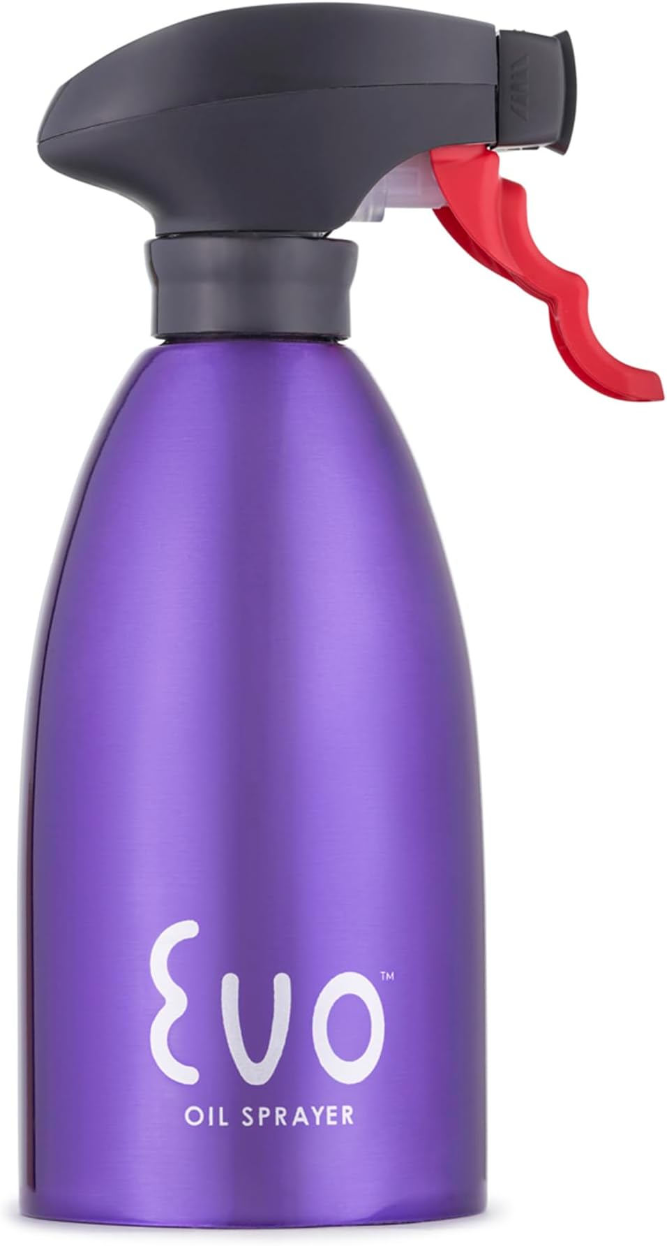 Evo Oil Sprayer 8113PR Bottle, Non-Aerosol for Olive Cooking Oils, 16-Ounce Capacity, Purple Stainless Steel
