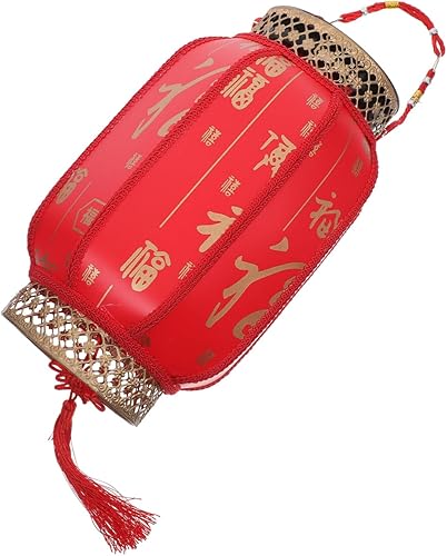 Miniatura 9 de Faroles solares colgantes, faroles rojos de la suerte, farol de personaje para exteriores, adorno para patio, camino, jardín