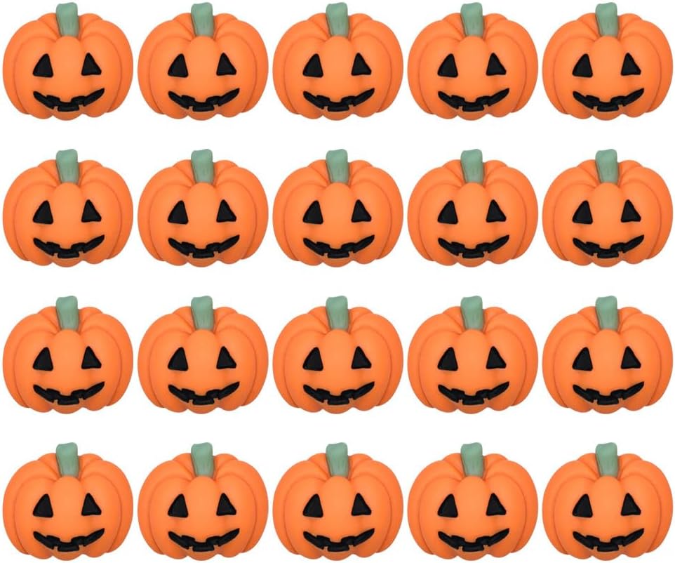 Sosoport Halloween Decratons 20Pcs Resin Halloween Flatback Resin Scrapbooking Embellishments for DIY Phone Decor Jewelry Making Fall Decor Halloween Charms