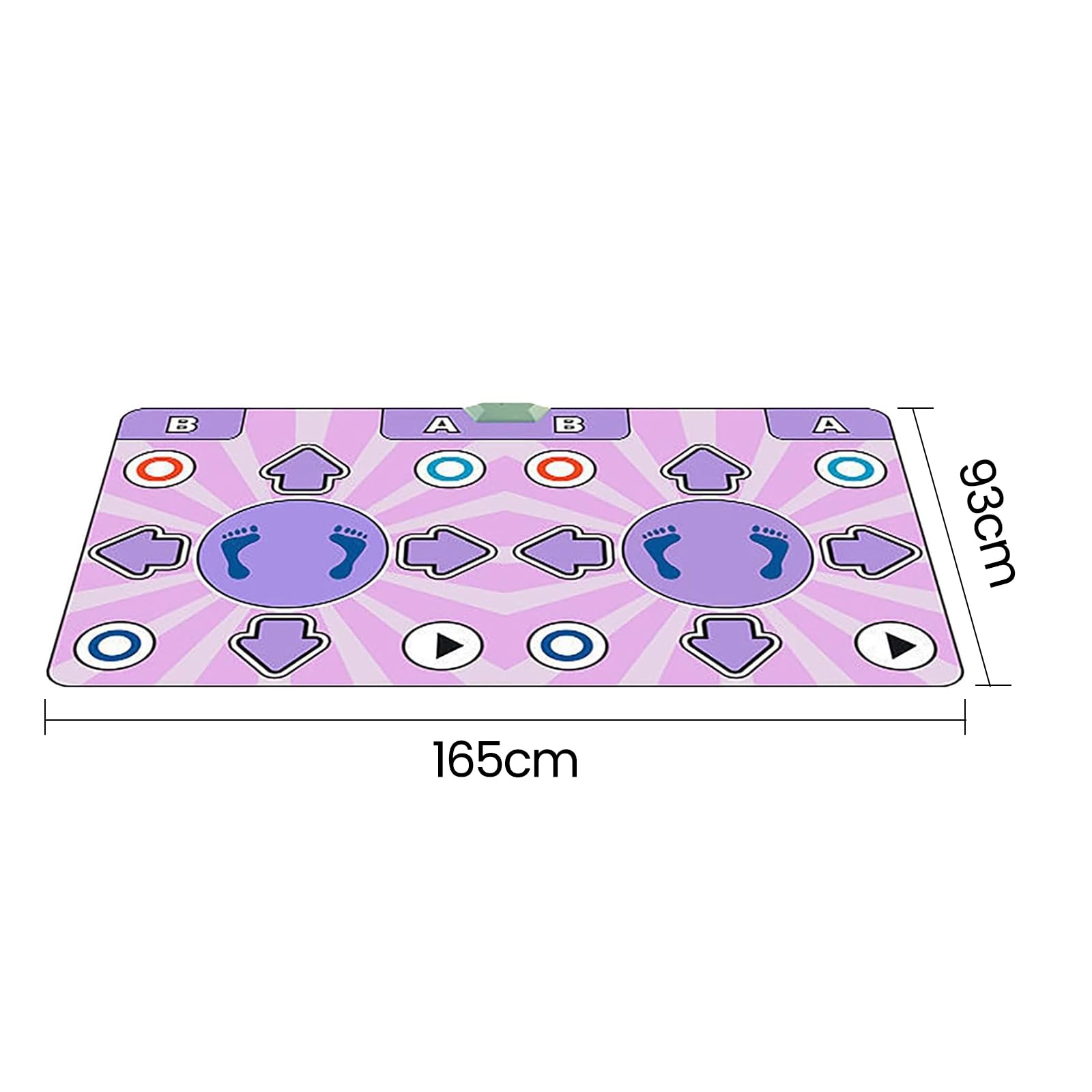 Tapis de Danse électronique pour Fille avec 2 Commandes de Jeu, Machine de Loisirs Arcade, Arcade, Play Hit, Tapis Musical 100 chansons et 65 Jeux (Violet Clair)