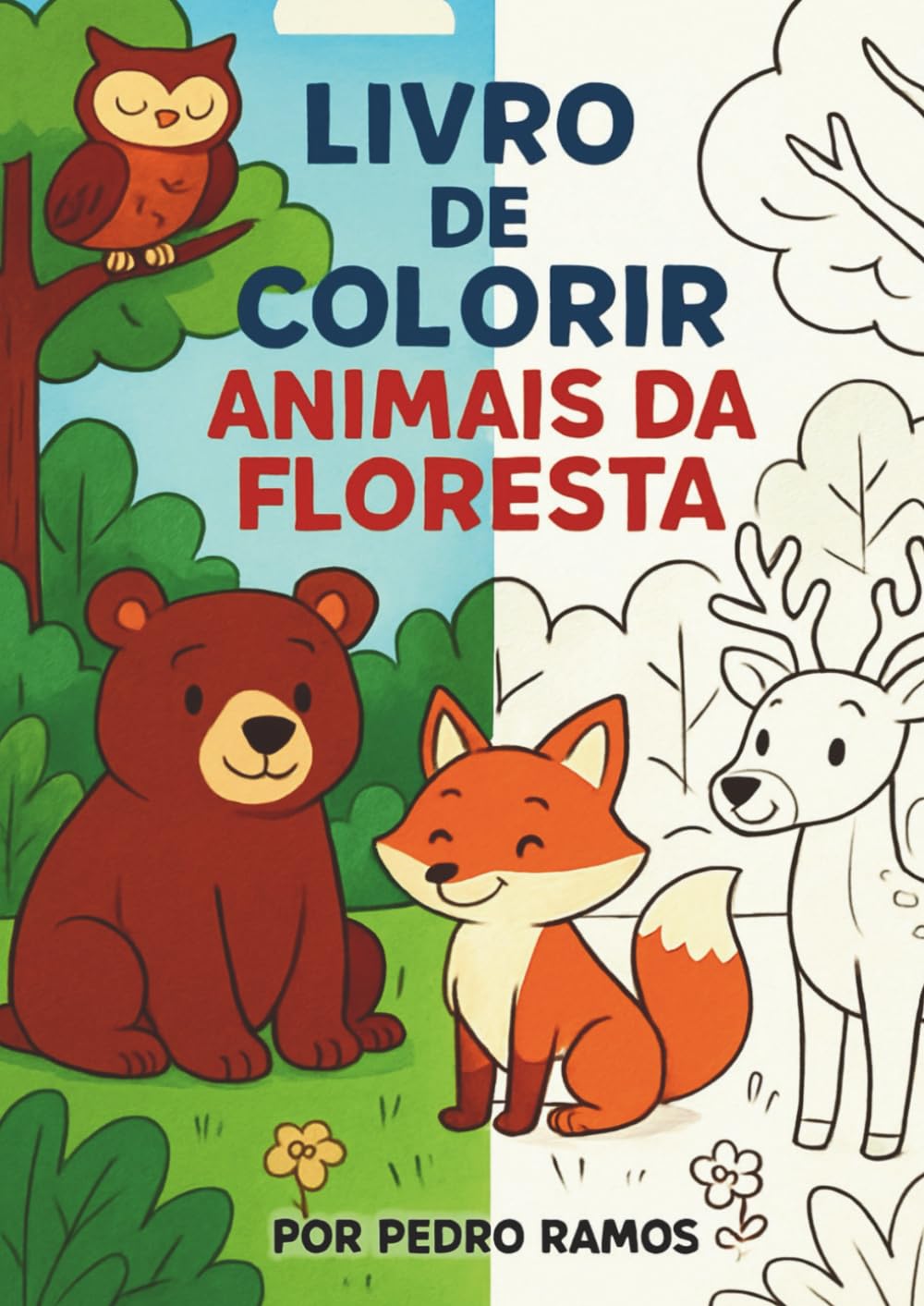 Animais da Floresta: Livro de Colorir