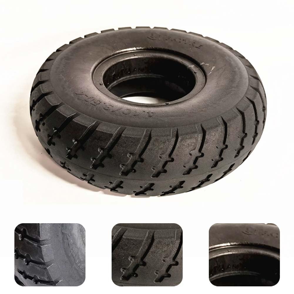 EasyByMall Pneumatico in gomma 4.10/3.50-4 260x85 3.00-4 per ruote di ricambio per scooter e carrelli, a prova di foratura