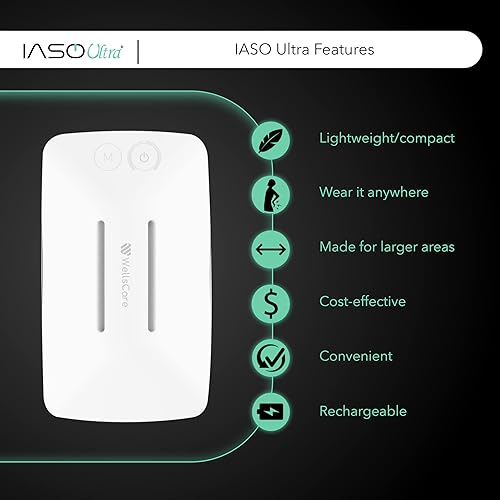 Miniatura 5 de IASO ULTRA Terapia láser fría para aliviar el dolor y recuperación deportiva para espalda hombros piernas láseres fríos triples LED azul calor y