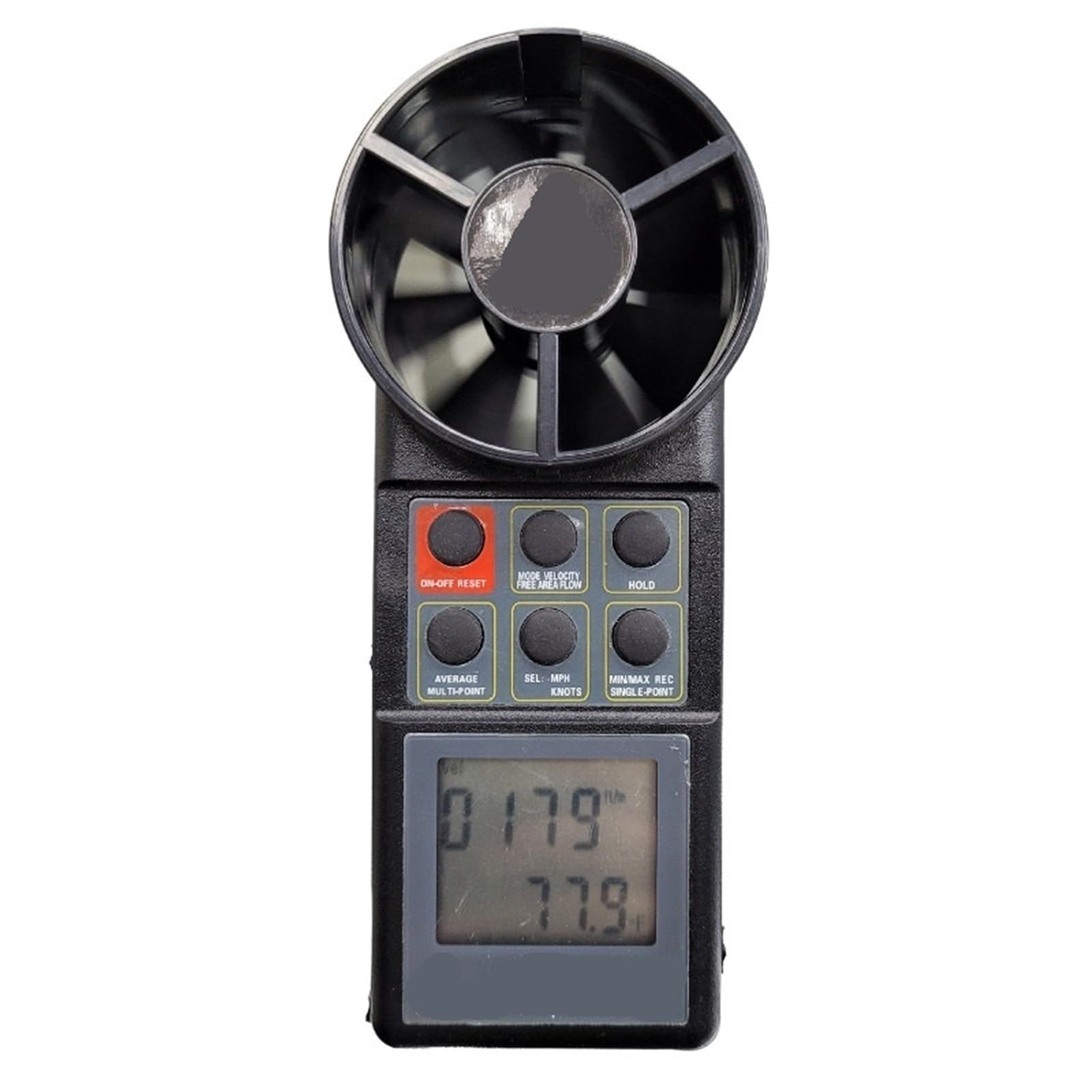 Anemómetro, comprobador de temperatura anemométrico portátil con pantalla digital(AZ8904)