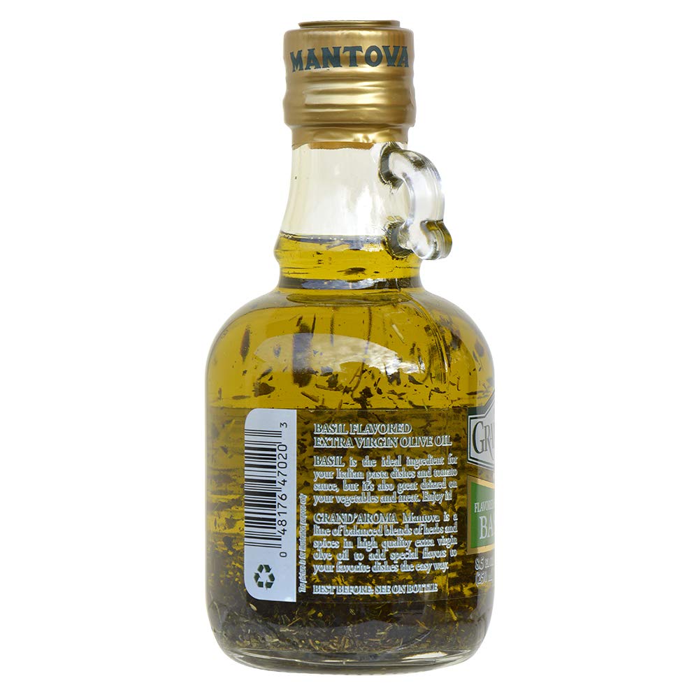 Amazon.com : Mantova Grand'Aroma Basil Flavored Extra Virgin Olive