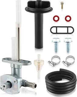 5KM-24500-10-00 Fuel Valve Petcock & Lever For YAMAHA ATV Grizzly 350 660 YFM350 YFM660 2002-2014 Bruin 350 2004-2006 Replace 1NS-F4524-00-00