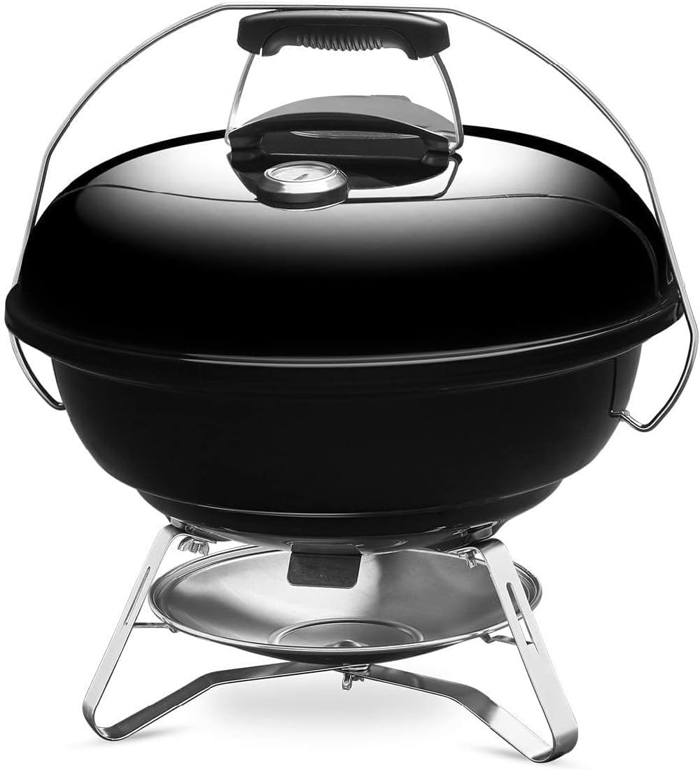 ウェーバー(Weber) バーベキュー コンロ 直径47cm ジャンボジョー キャンプ 焚火台 6-8人用【日本正規品10年保証】温度計付き 1211308 黒 47cm