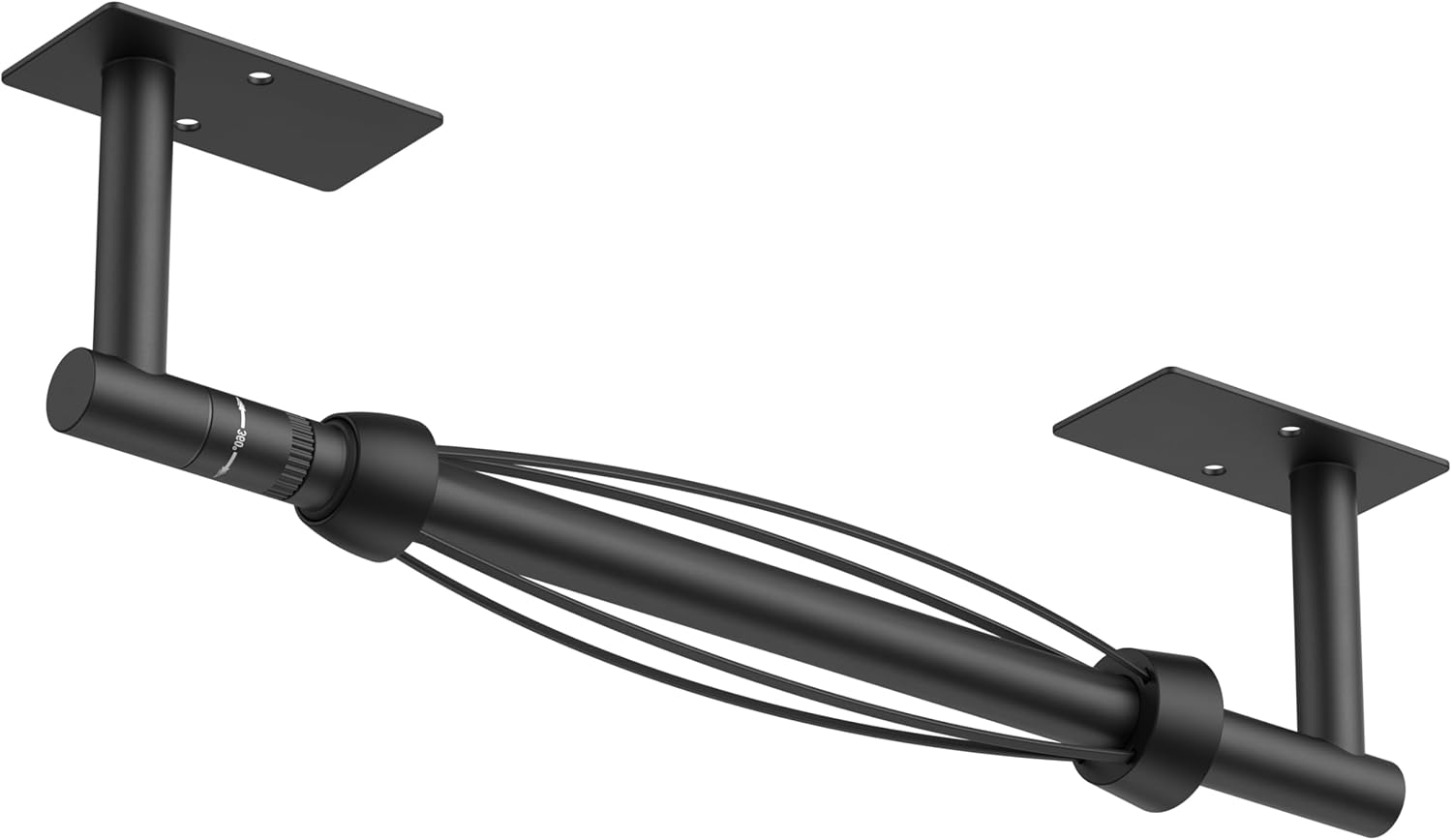 FORIOUS Paper Towel Holder Under Cabinet, Single Hand Operable with Adjustable Damping for Easy Tear, Adhesive or Drill Wall Mount, 304 Commercial Paper Towel Holder for Kitchen Bathroome, Matte Black