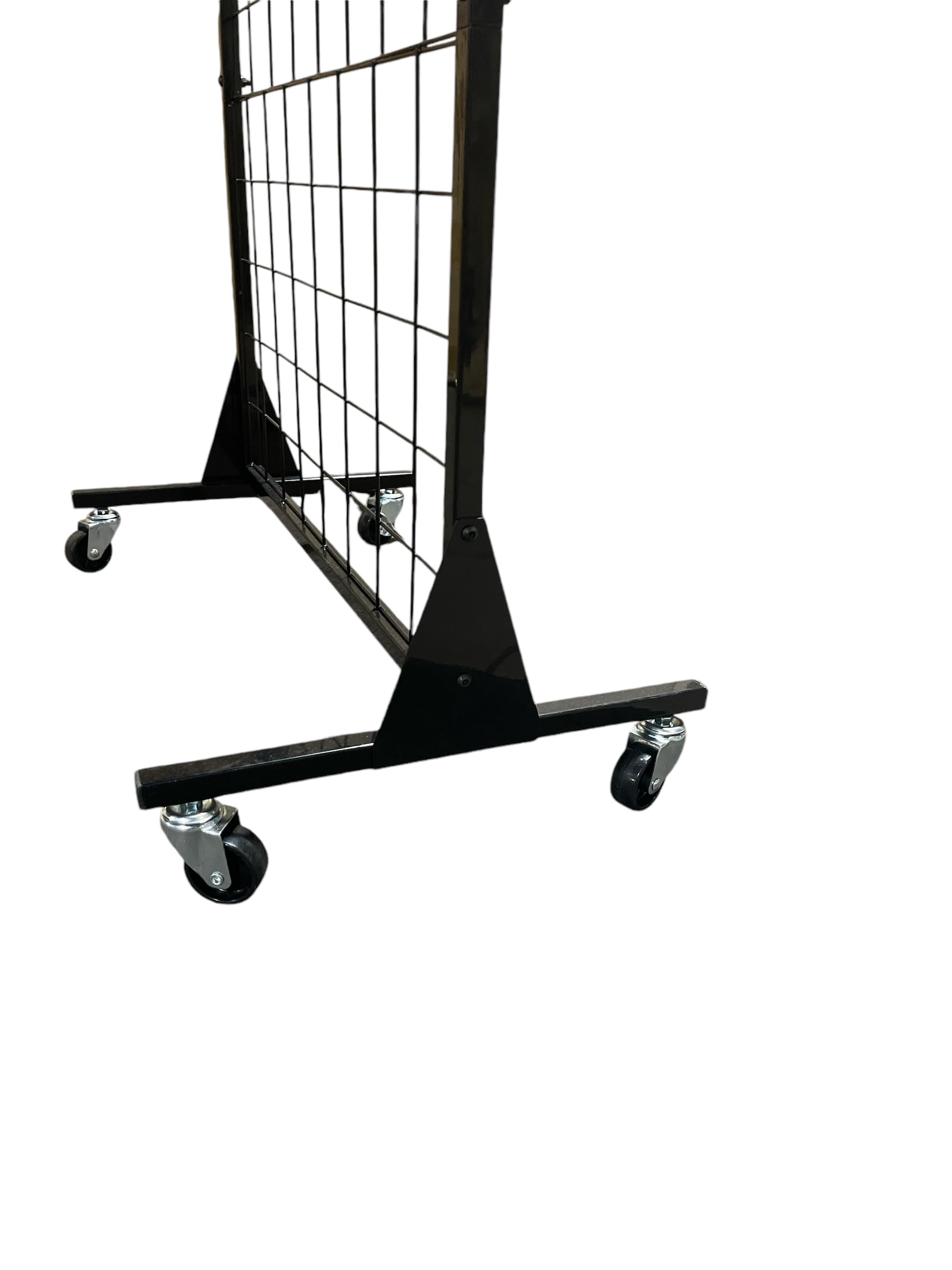 Only Hangers Portable Heavy Duty 2' x 5.5' Gridwall Art and Craft Trade Show Display Panel - Available in Black and White - Sold Individually or in a Pack of 2 (PACK OF 2, BLACK)