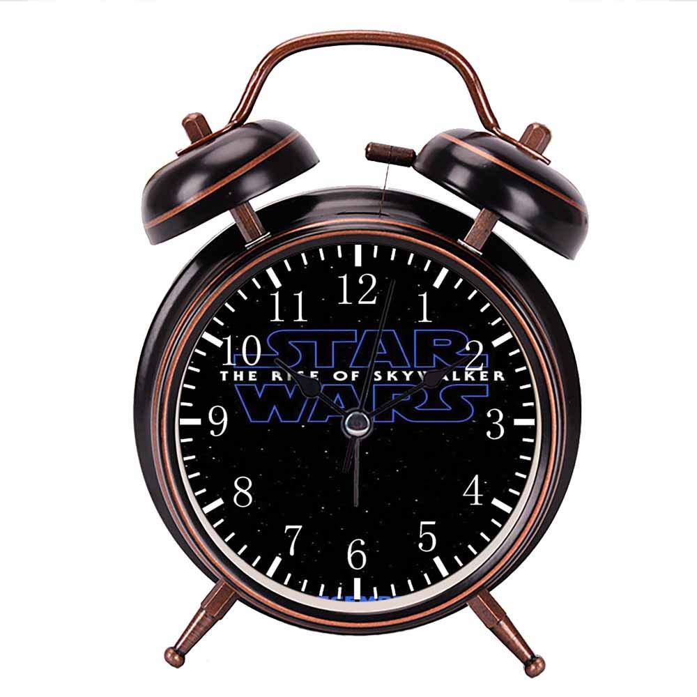 Amazon.co.jp: 黒の目覚まし時計 スター・ウォーズライズ・オブ  