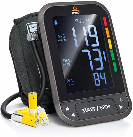 Dario Gen-2 Blood Pressure Monitor for Home Use with App and Carry Case