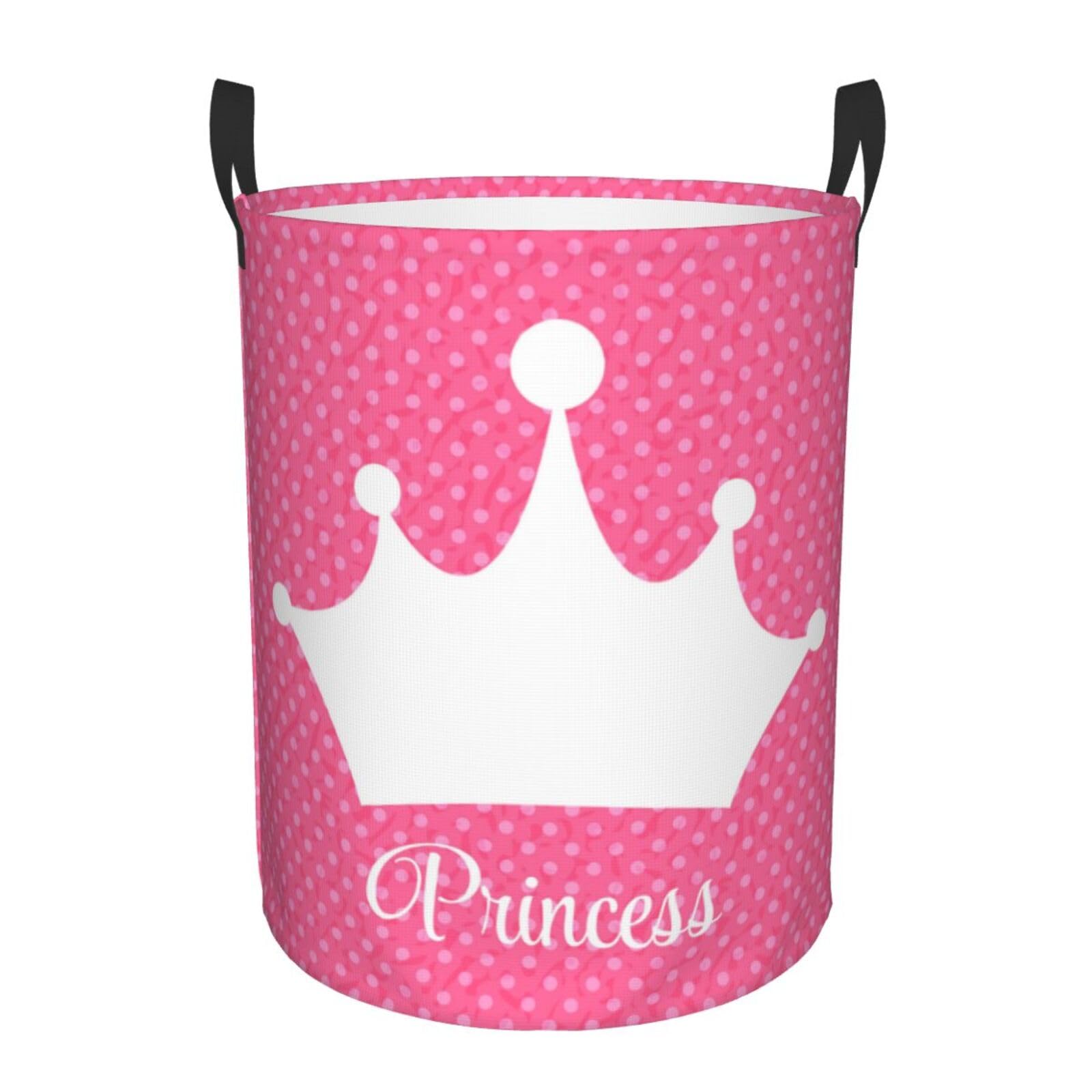 Laundry Basket Crown Laundry Hamper Waterproof Idea Hampers Large Collapsible Baskets with Handle Suitable for Bedroom Bathroom Utility Room Kitchen