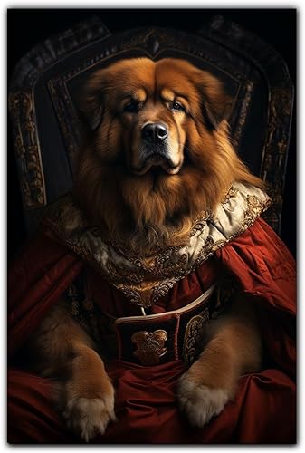 Miniatura 517 de Thuan Chow Chow Retrato de mascota con disfraz real de perro en un disfraz retrato de perro con vestimenta Retrato medieval de mascota retrato