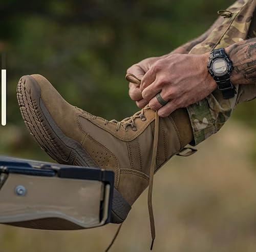 Miniatura 6 de Belleville TR501 - Botas de entrenamiento atlético y tácticas AMRAP de 8 pulgadas para hombre color marrón del ejércitofuerza aérea OCP ACU Coyote