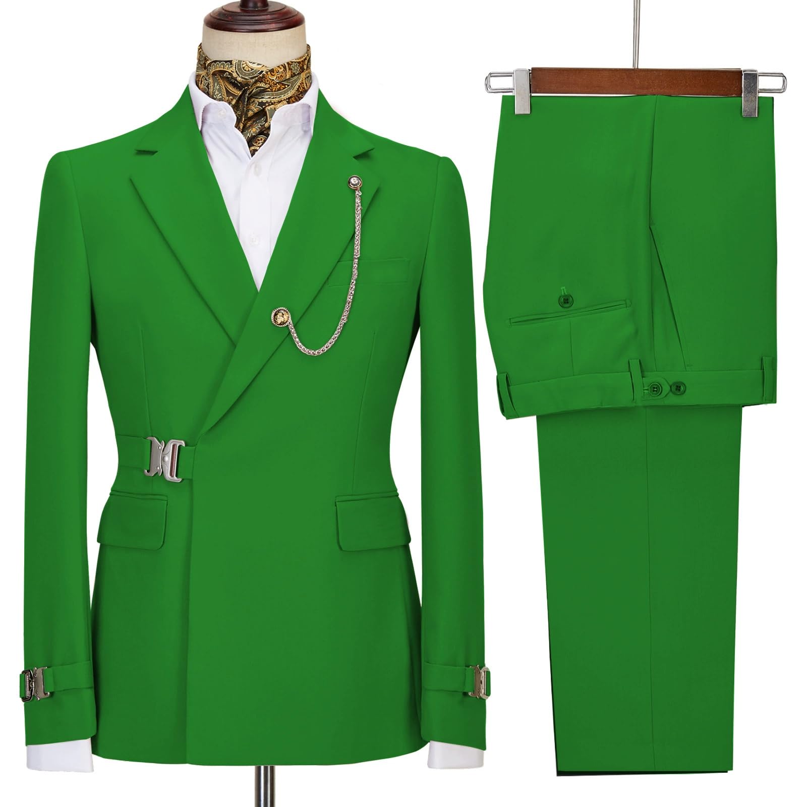 Männer Anzug (Anzug und Hosen) Männer Anzüge Blazer Hosen für Männer Jacke Italienisches Design Kerbsche Revers Party Hochzeit Slim Fit Kostüm Homme 2-teilige Kleidung