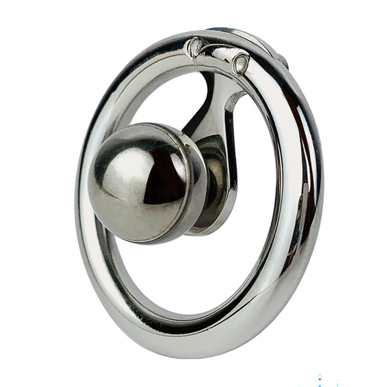 Outil de Protection Sport Court en métal argenté avec Ceinture, Plat, 3 Accessoires, diamètre intérieur de l'anneau 40/45/50mm,Basic+a,45MM