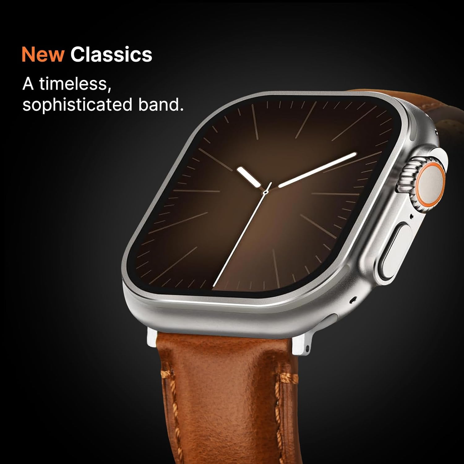 Fullmosa Leather Band Compatible with Apple Watch Bands 49mm 46mm 45mm 44mm 42mm 41mm 40mm 38mm,Top Grain Leather iWatch Straps for Apple Watch Ultra SE Series 11 10 9 8 7 6 5 4 3 2 1 - Image 2