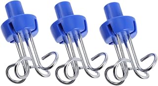 Zerodeko 3pcs Infusion Rack Hooks for Hospital Clinic Vertical Drip Stand Hangers Easy to Install Prevents Spills Compatible Poles