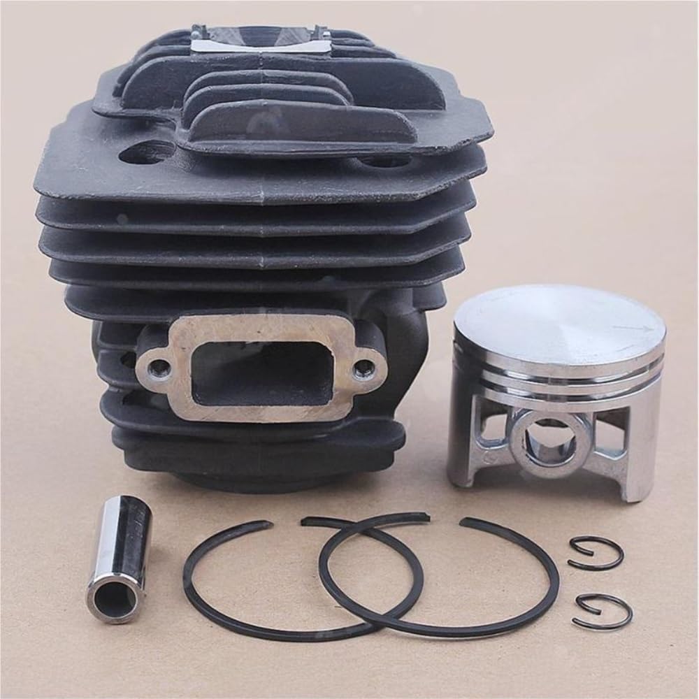 Kit de pistón de Cilindro de 48 mm Compatible con Motosierra 956 156 395023 con Pasador de Anillo y Anillos de retención.