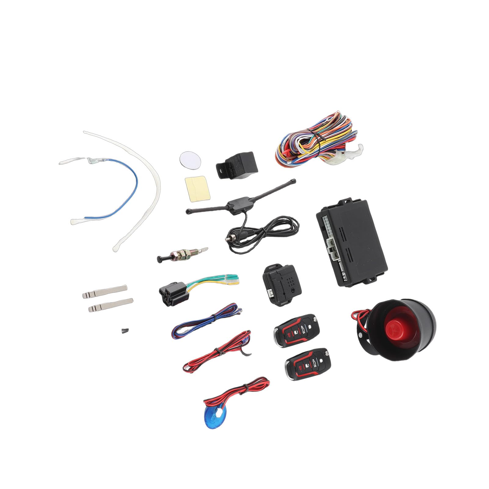 HEEPDD de Entrada sin Llave Universal para Coche de 12V con Parada de Arranque Remoto y Alarma Inmovilizador de Motor Antirrobo para Vehículos