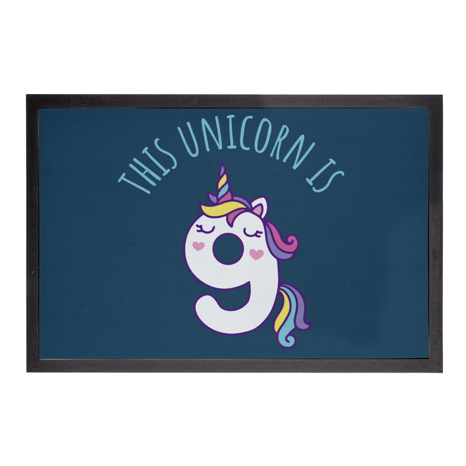 Paillasson Magique Licorne pour Décorer l'Entrée d'une Fête d'Anniversaire Enfant