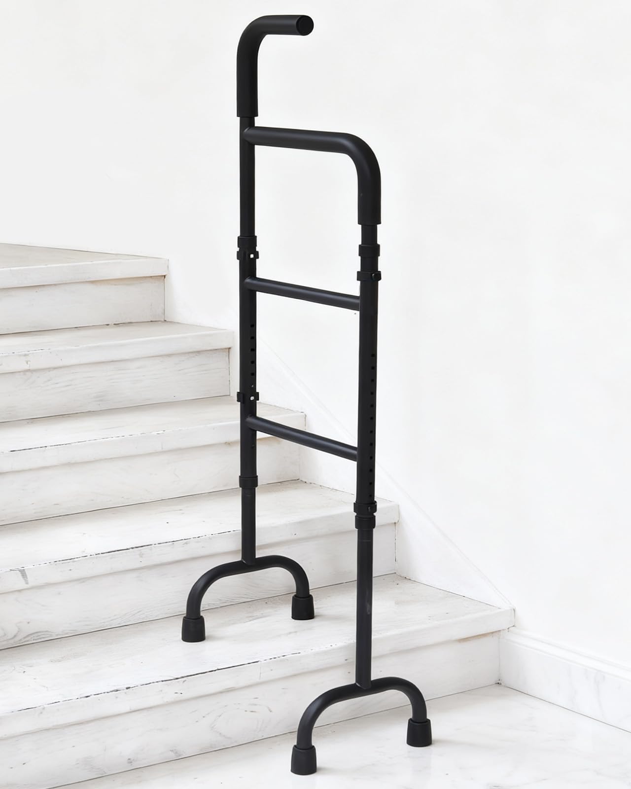 Photo 1 of 13-Level Adjustable Stair Climbing Assist Cane for Seniors, Portable Non-Slip Walking Aid for Elderly to Climb Stairs Safely, Lightweight & Sturdy Support Stair Lift (300 lbs Capacity)