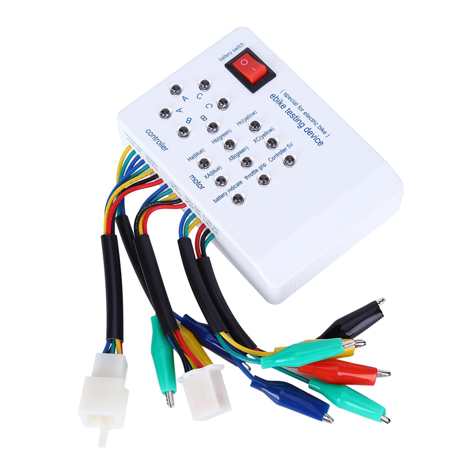 Bezszczotkowy tester silnika elektrycznego 9V z baterią do e-rowerów i elektrycznych skuterów - tester motoru z instrukcją angielską