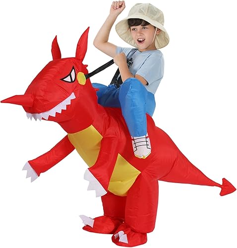 TOLOCO Inflatable Costume Adult Kid, Inflatable Halloween Costumes, Inflatable Dinosaur Costume, Blow up Costumes