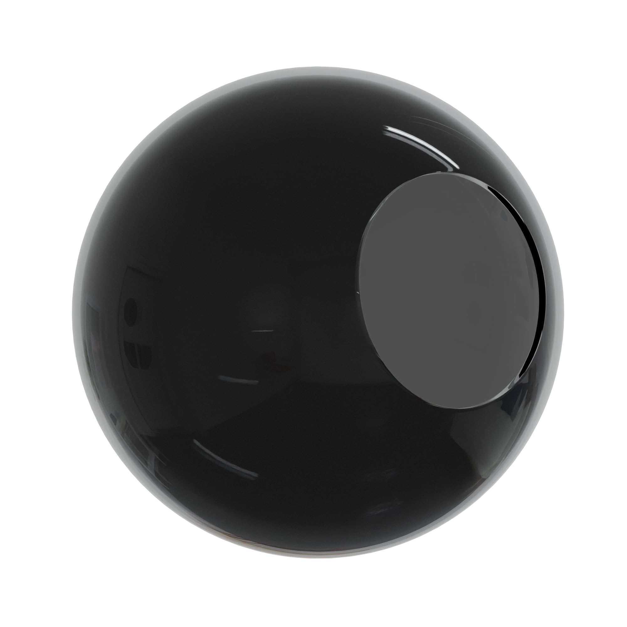 KastLite 12 Inch Globe Light Cover with 5.25" Neckless Opening - Smoke Acrylic Outdoor Light Cover Replacement Lamp Globe - USA Made Smooth Textured Plastic Shade/Diffuser for Pole Lighting Fixtures