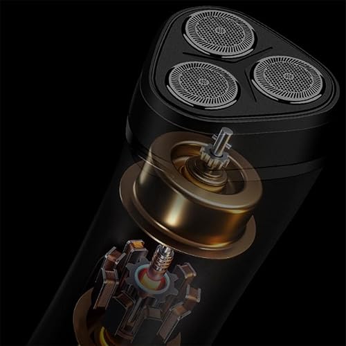 Miniatura 6 de Maquinilla de afeitar eléctrica para hombres, afeitadora inalámbrica recargable impermeable en seco para hombres, afeitadora facial portátil con