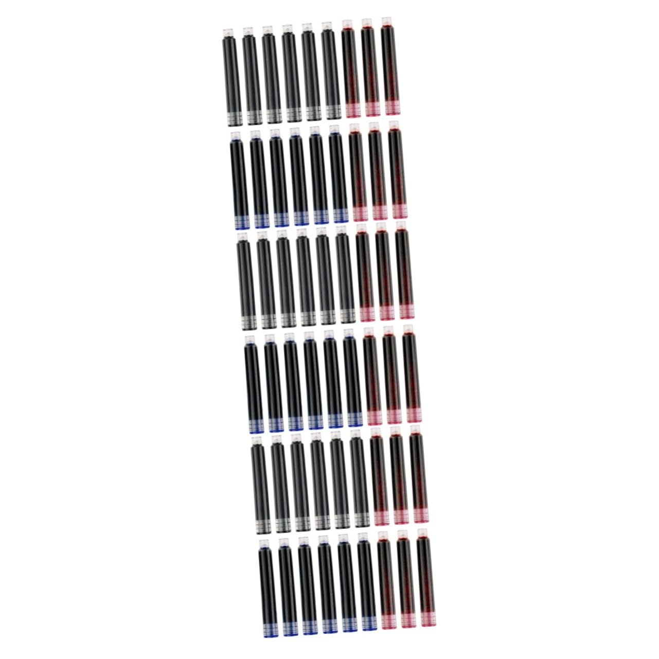 Housoutil 3 Ensembles Cartouches Encre Universelles Pour Stylos Plume Noires Bleues Rouges Recharges Pratiques Pour Stylo À Encre 150 Pièces * 3