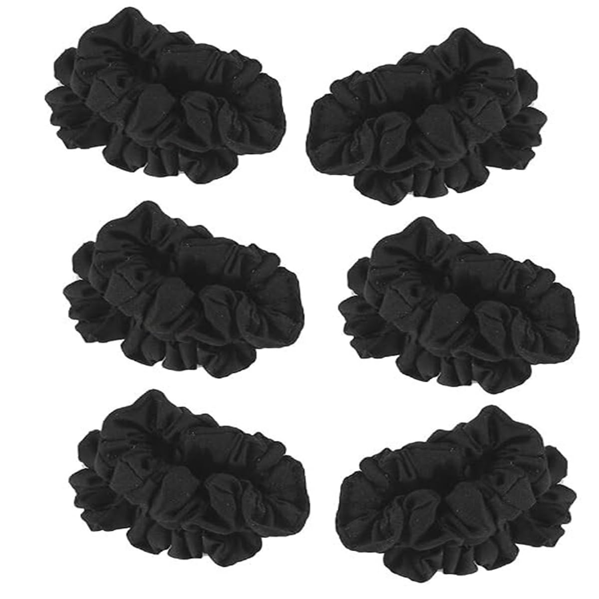 Velvet Fabric Multicolour Stretchable Hair Rubber Bands – Pack of 24 Soft and Comfortable Hair Ties for Women and Girls-image-35