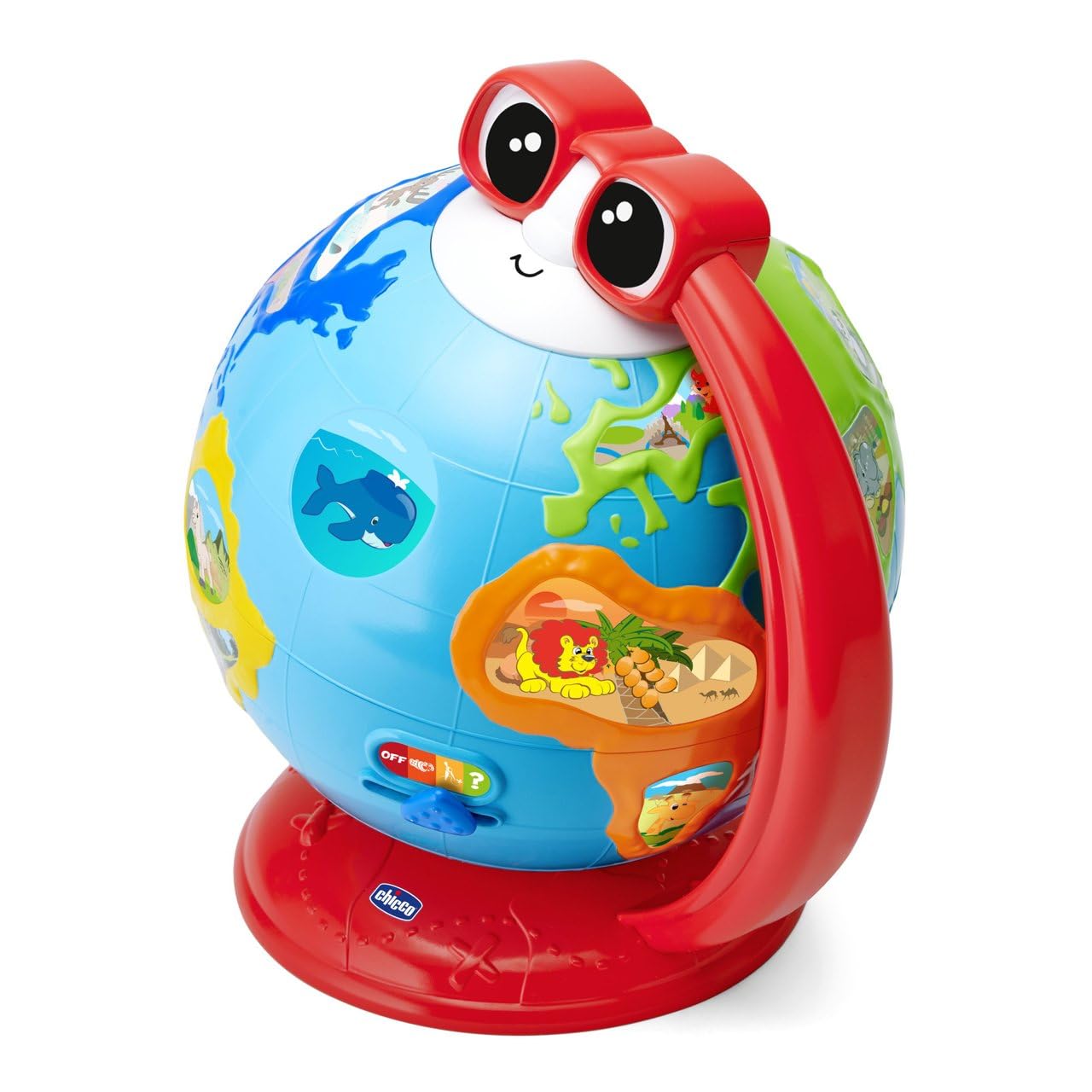 Chicco Palloncino Terracheo, Giocattolo Educativo Parlante, Per Imparare Geografia, Musica e Curiosità del Mondo, Flora e Fauna, +300 Frasi e Concorsi Canzoni, Metodo Montessori