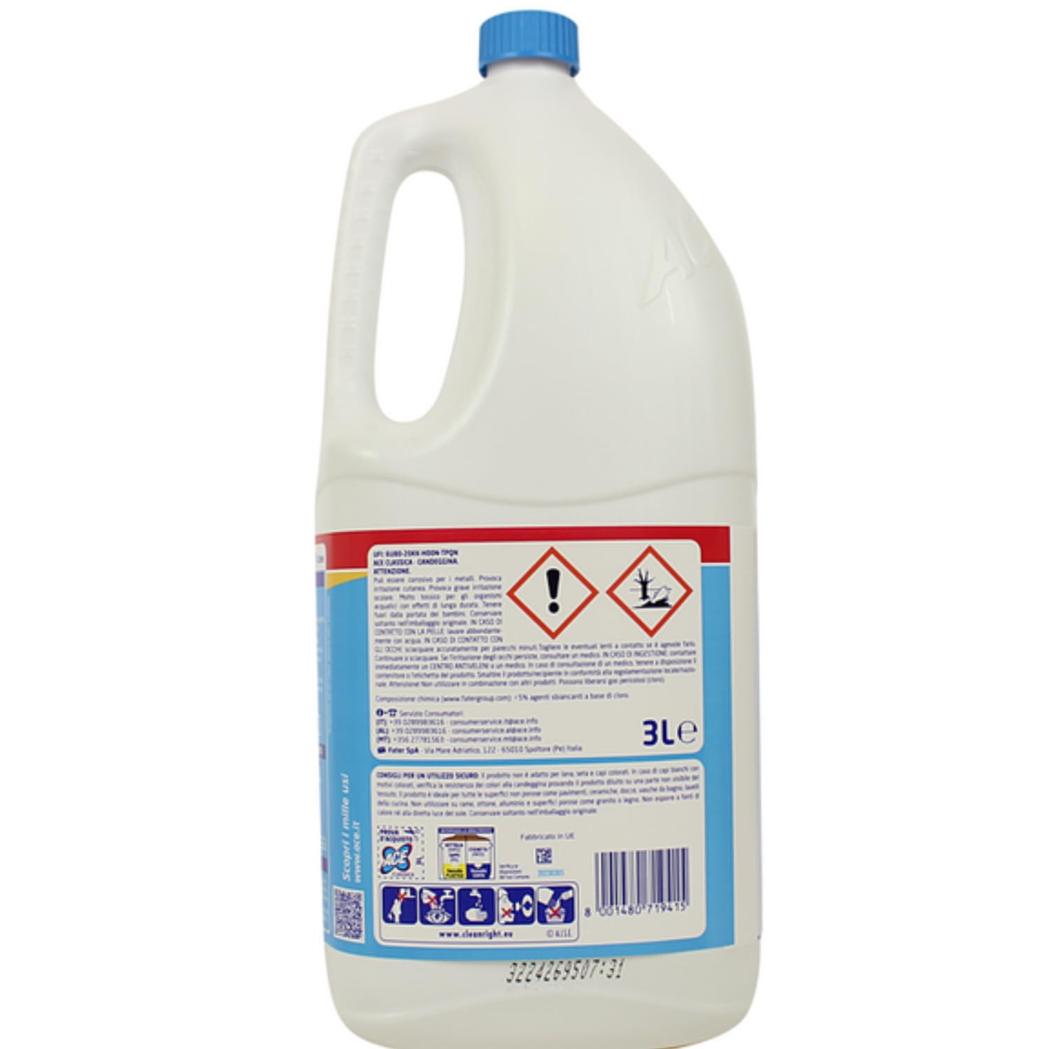 Candeggina Classica Casa & Bucato – 3 Litri kit con Spugna Brandizzata SPESA & RISPARMIO Inclusa – Variazioni 4/8/12 Pezzi (8)