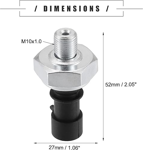 Miniatura 5 de Motoforti Sensor de presión de aceite del motor, interruptor de presión de aceite, para Chevrolet Aveo5 2009-2011, plástico, 55354325, negro
