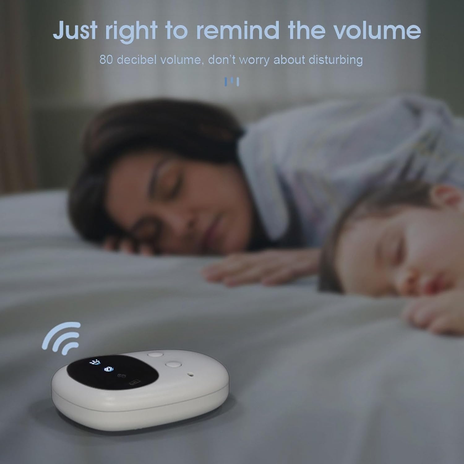 Enuresis Alarm, 80 DB Gentle Wake Up, Dry Sleep Anti-Cold, Simple Urine Detection, Quick Alarm to Improve Bedwetting