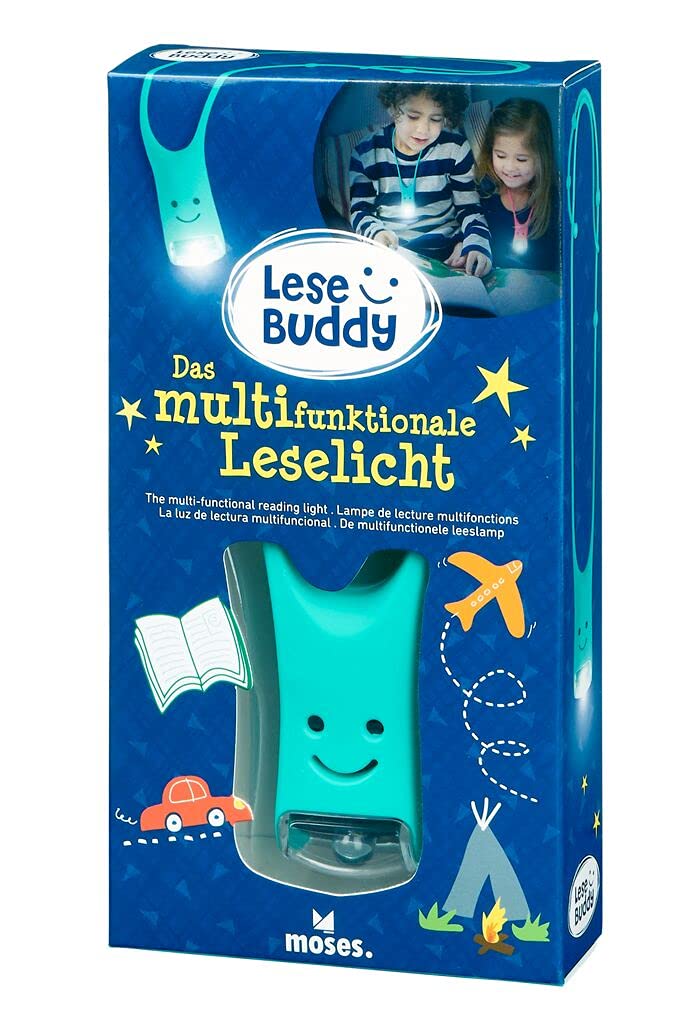 moses – Lese Buddy 26206 Lampe de lecture multifonction Turquoise
