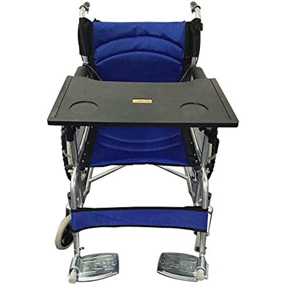 Mesas de silla de ruedas de plástico antideslizante para escribir, leer y comer, con barandillas estándar conectadas y sillas de ruedas de escritorio (para sillas de ruedas de 16 - 18 pulgadas)