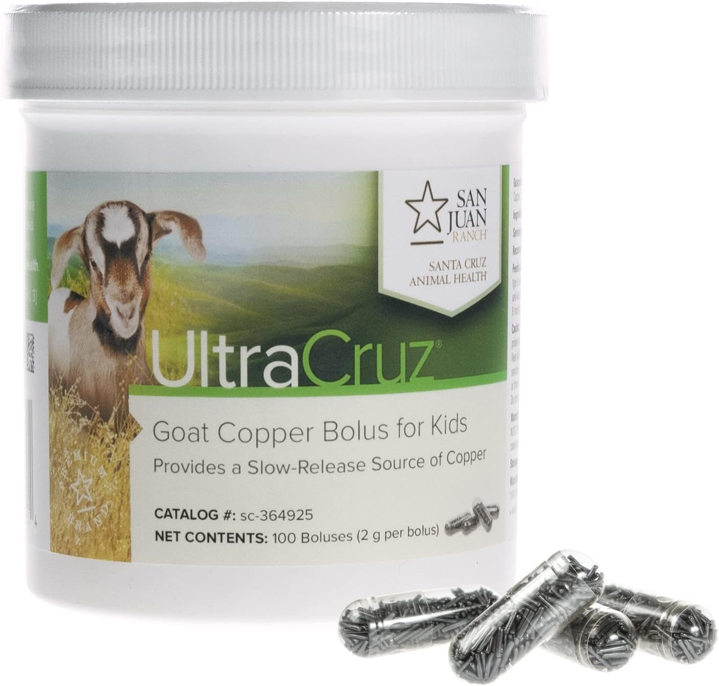 UltraCruz - sc-364925 Goat Copper Bolus Supplement for Kid Goats, 100 Count x 2 Grams