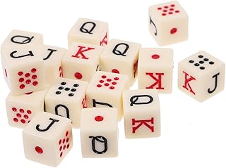 Hohopeti Tabuleiro De Xadrez Portátil 15 Pçs Dados De Pôquer Dados Mentirosos Alfabeto Brinquedos Ensino Dados De Matemática Dados Dados De Cartas Dados De Acrílico Suprimentos De Festa