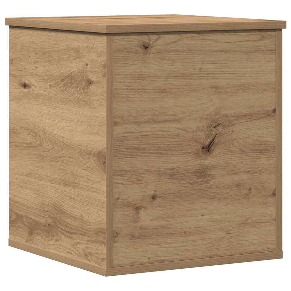 Hothingwell - Caja de almacenamiento de madera de ingeniería, 40 x 42 x 46 cm | Estilo minimalista, acabado liso, para salón, dormitorio, oficina, almacenamiento de libros
