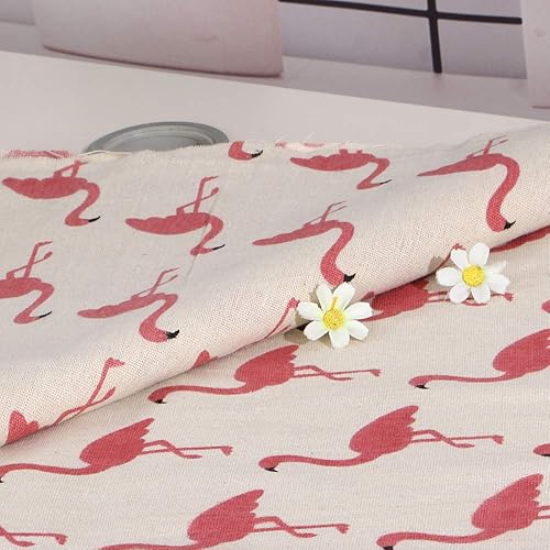 Miniatura 3 de Sheicon The Yard - Tela de lino de algodón de 60 pulgadas de ancho, tela estampada decorativa para proyectos de bricolaje y fabricación de manteles,